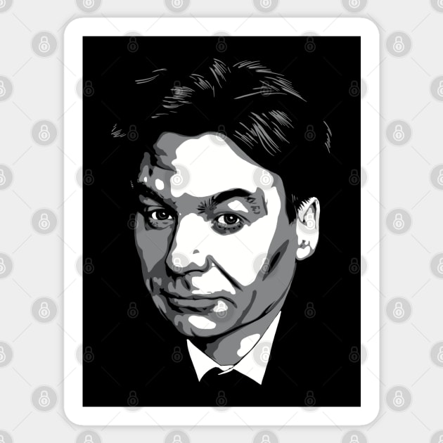 Mike Myers greyscale Sticker by @johnnehill